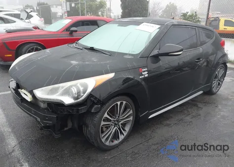 2016 Hyundai Veloster Turbo из США, поврежденный, VIN KMHTC6AE5GU286329